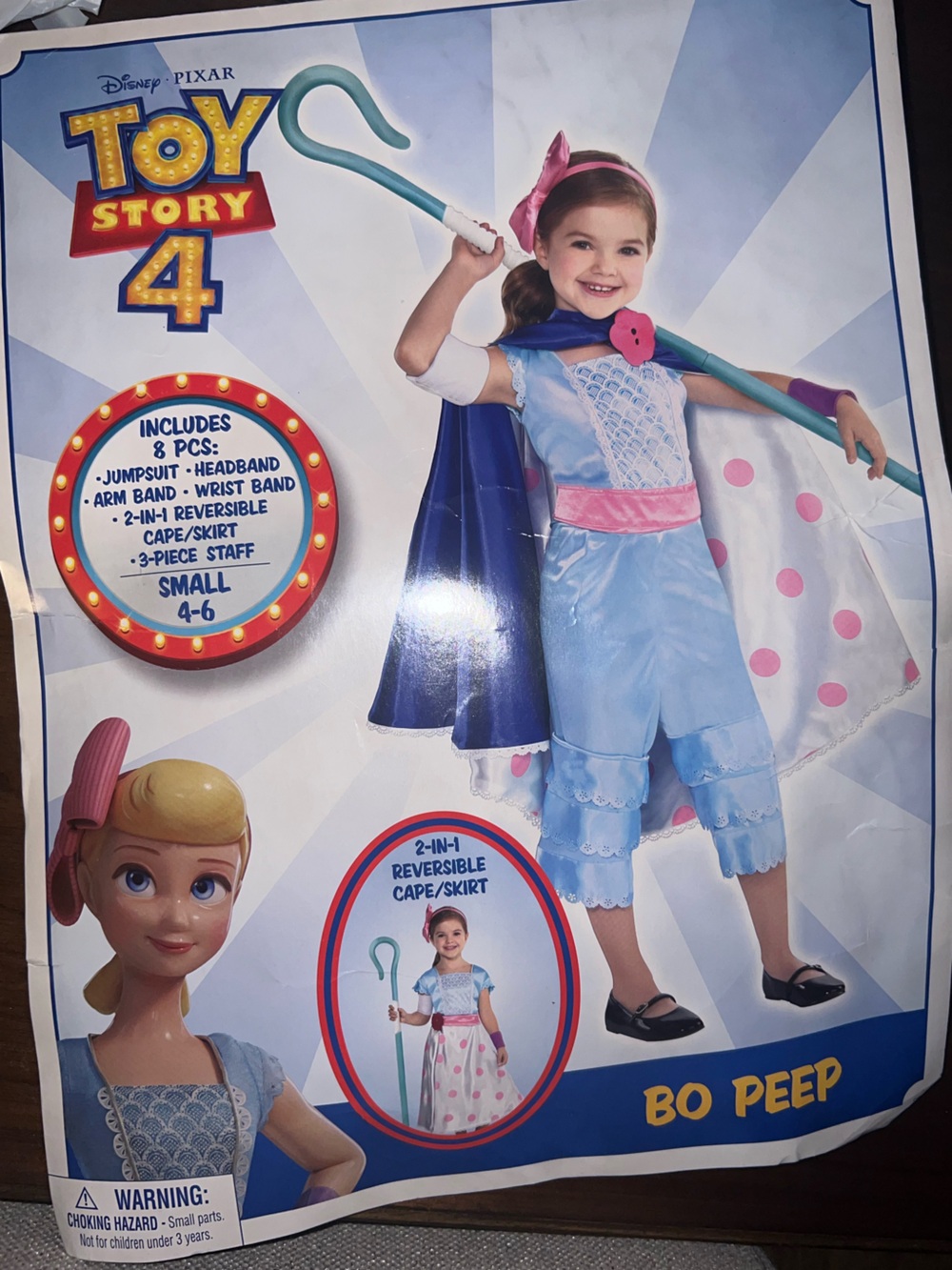 Girls little Bo peep costume